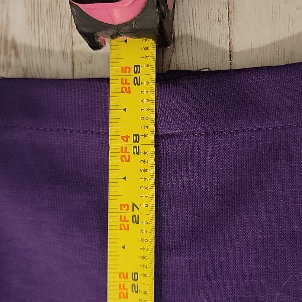 Flirtatious Size L Women's Pull On Dress Pants Acai Purple Large - Picture 12 of 14